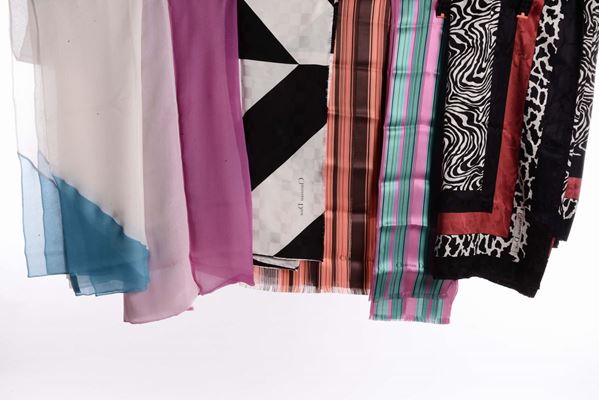 Sei foulard Christian Dior