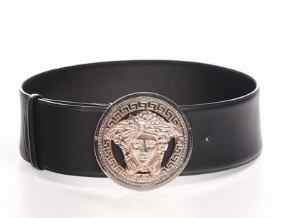 Versace, Cintura Originale in Pelle