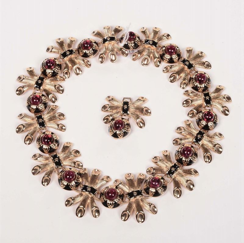 Collana con pietre rosse  - Auction Fine Arts from refined private house - Cambi Casa d'Aste