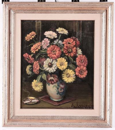 Mario Agrifoglio (1877-1972)vaso di Fiori