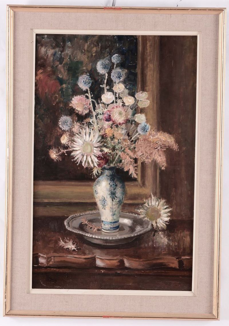 Anonimo del XX secolo Vaso di fiori  - Asta Antiquariato, Affidamenti da raffinate dimore private - Cambi Casa d'Aste
