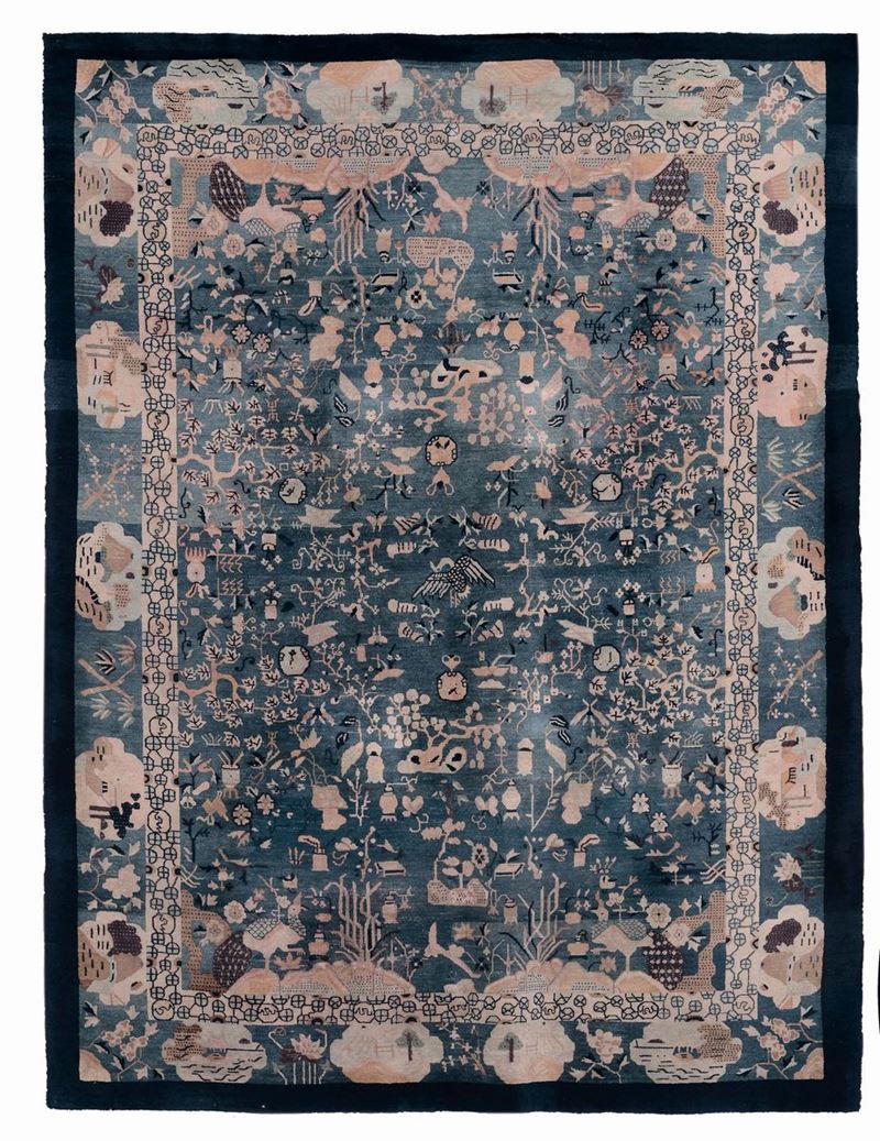 A China rug late 19 early 20 century cm 152x274. Good condition.  - Auction Fine Carpets - Cambi Casa d'Aste