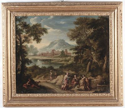 Scuola Romana XVIII Secolopaesaggi Romani