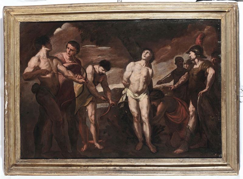 Scuola Napoletana del XVIII secolo Martirio di San Sebastiano  - Auction Old Masters Paintings - Cambi Casa d'Aste