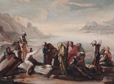 Salvator Rosa (napoli 1615 - Roma 1673), Cerchia Dimiracolo dei Pesci