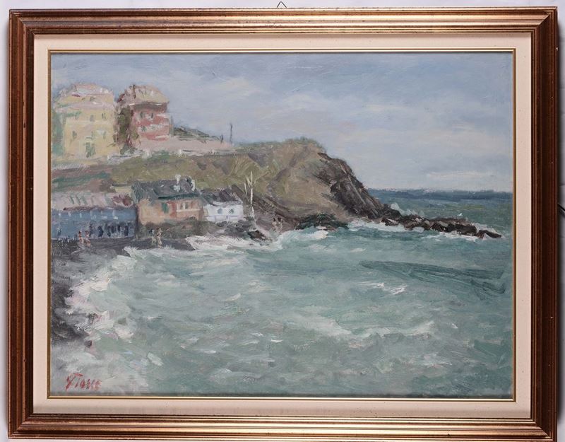 Giovanni Fasce (1936-2006) Paesaggio ligure  - Asta Antiquariato, Affidamenti da raffinate dimore private - Cambi Casa d'Aste