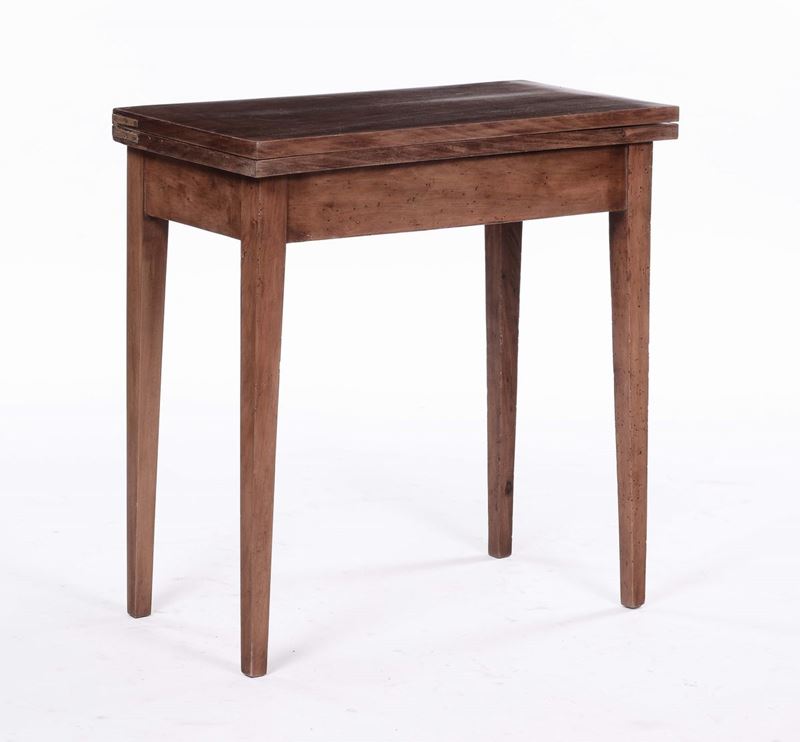 Tavolino da gioco lastronato in stile Luigi XVI  - Auction Fine Arts from refined private house - Cambi Casa d'Aste