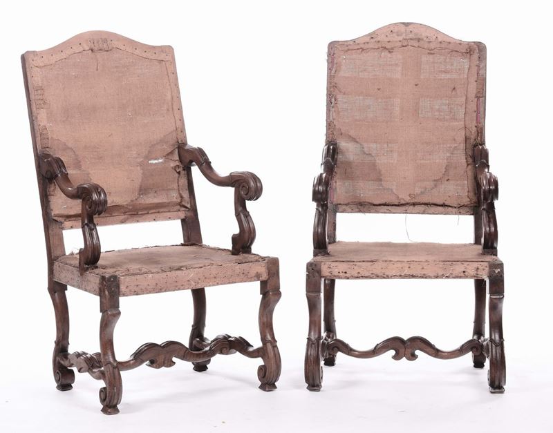 Coppia di poltrone ad osso di montone  - Auction Fine Arts from refined private house - Cambi Casa d'Aste