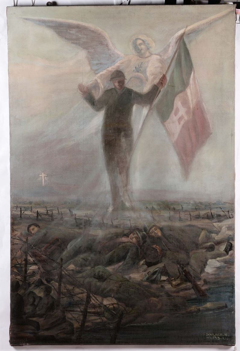 Sorace Morti in battaglia, 1933  - Auction Fine Arts from refined private house - Cambi Casa d'Aste