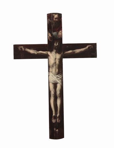 Crocefissione su Tavola, Italia o Spagna XVII Secolo