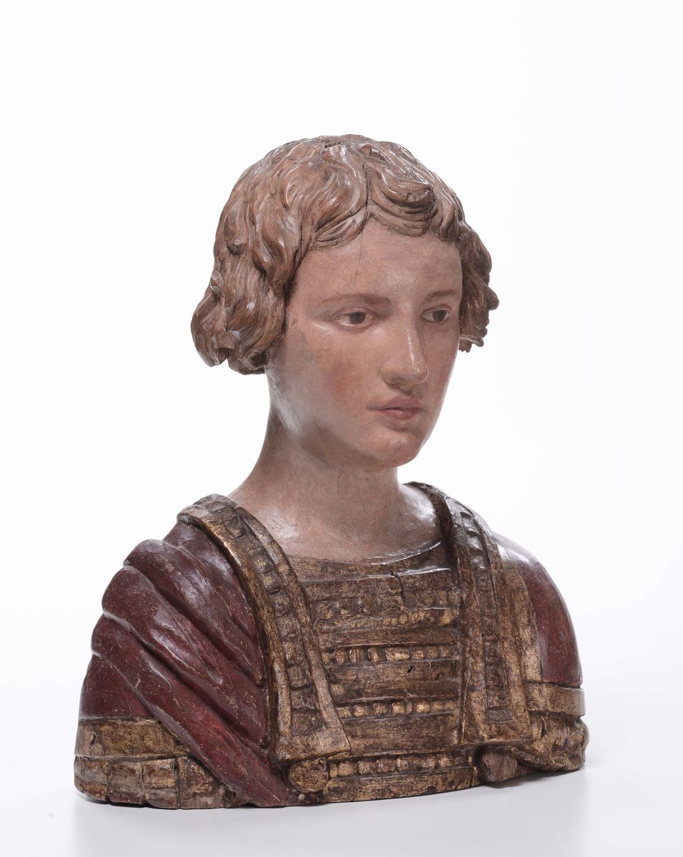 Scultore Senese del XV Secolobusto di Giovane Ragazzo
