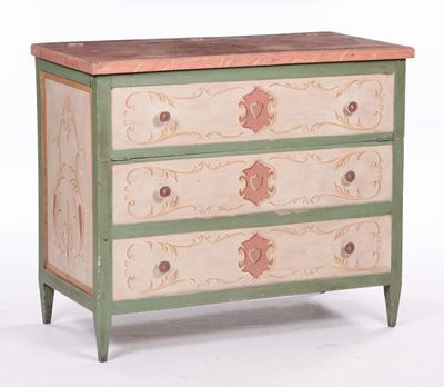 Madia in Legno Dipinto, XX Secolo
