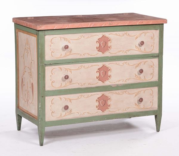 Madia in legno dipinto, XX secolo