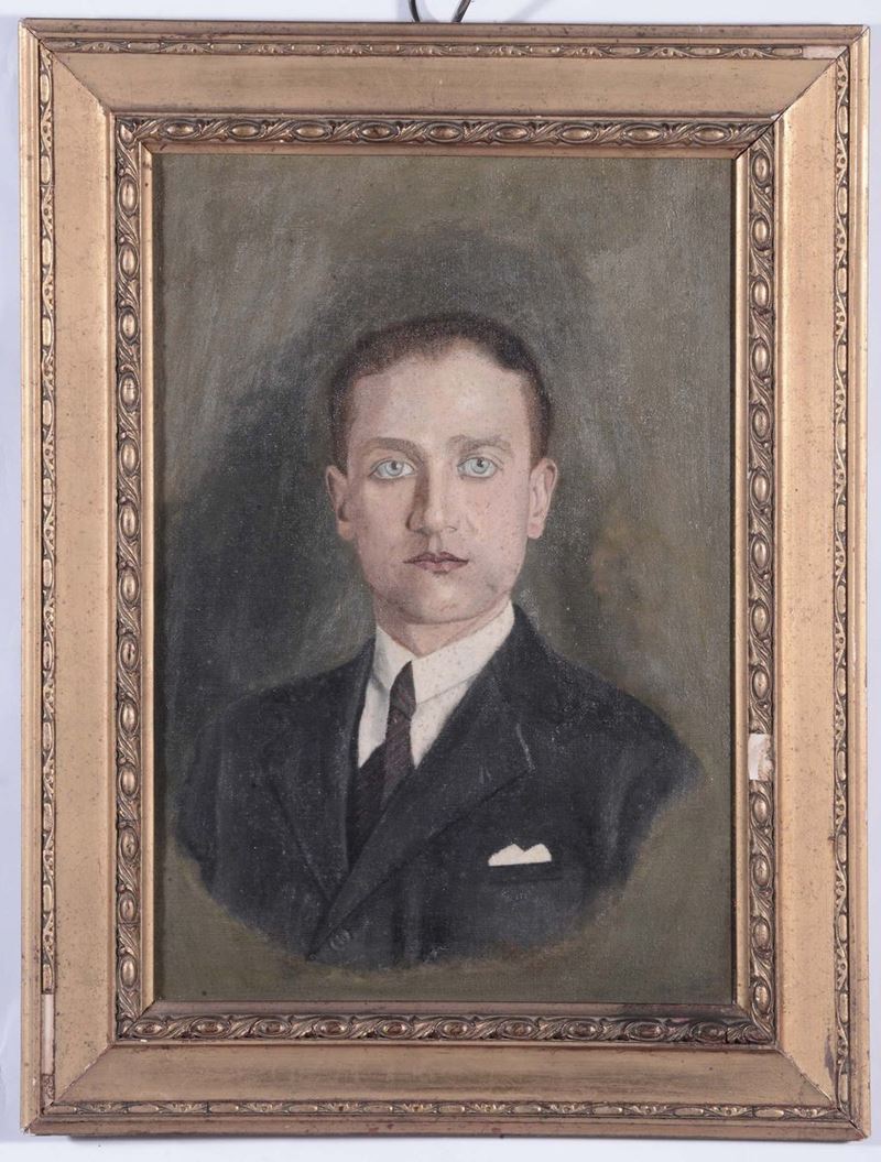 Anonimo del XIX secolo Ritratto di Nobil Uomo in giacca e cravatta  - Auction Asta a Tempo Antiquariato - Cambi Casa d'Aste