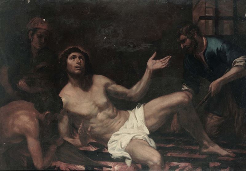 Scuola romana del XVII secolo Martirio di San Lorenzo  - Auction Old Masters Paintings - Cambi Casa d'Aste