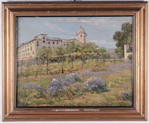 Anonimo del XIX secolo Paesaggio con vigna