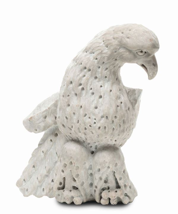 A white marble eagle, southern Italy, 18th century