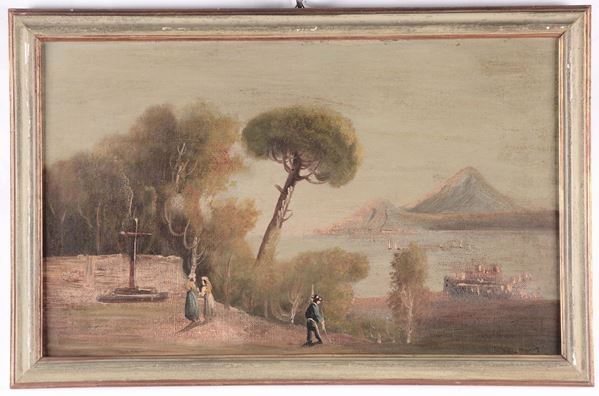 Scuola del XIX secolo Vedute costiere