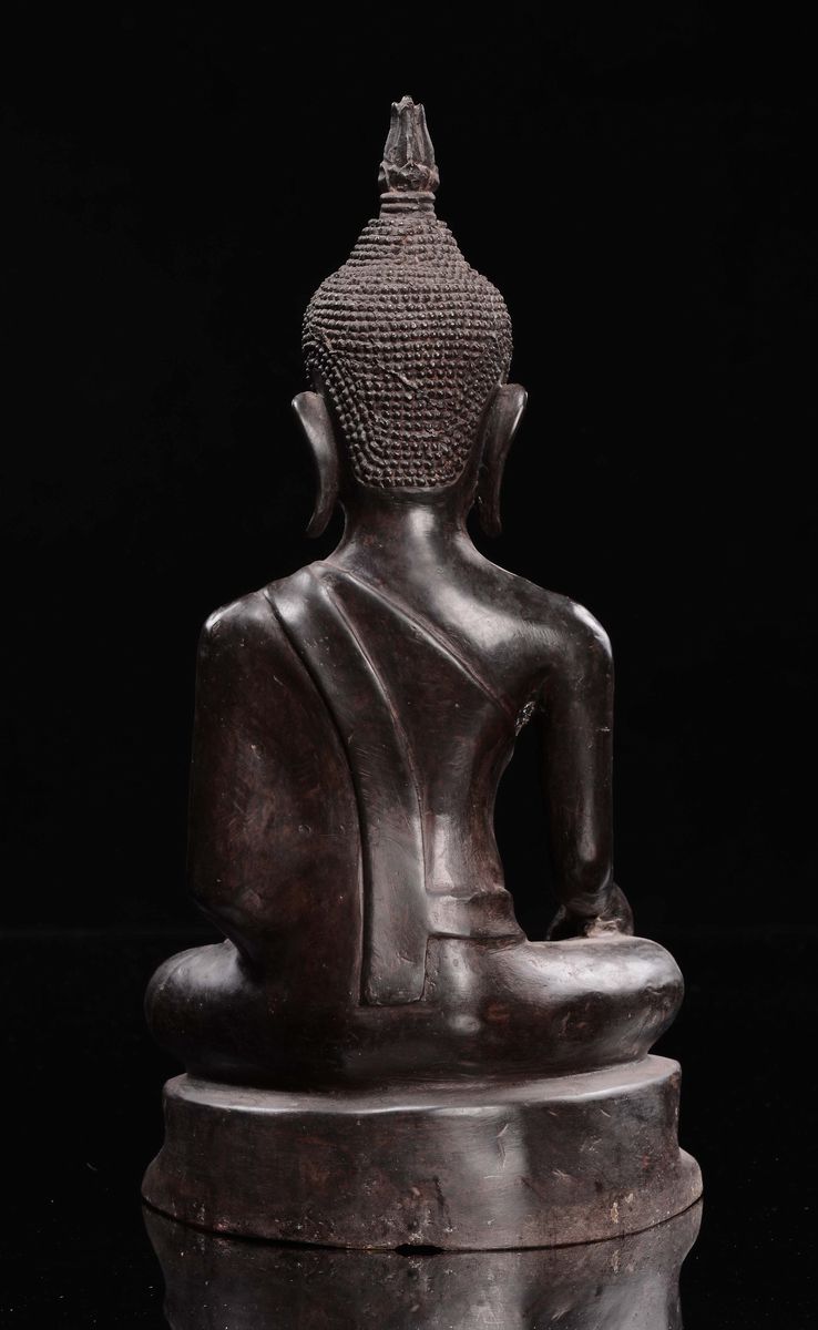 Figura di Shakyamuni in Bronzo, Thailandia, XIX Secolo