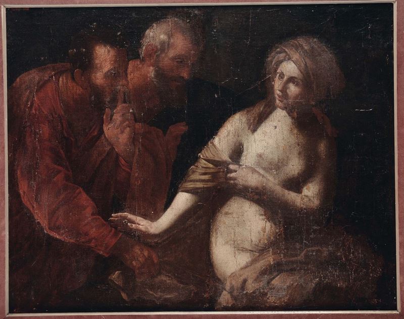 Scuola Italiana del XVII secolo Susanna e i vecchioni  - Auction Old Masters Paintings - Cambi Casa d'Aste