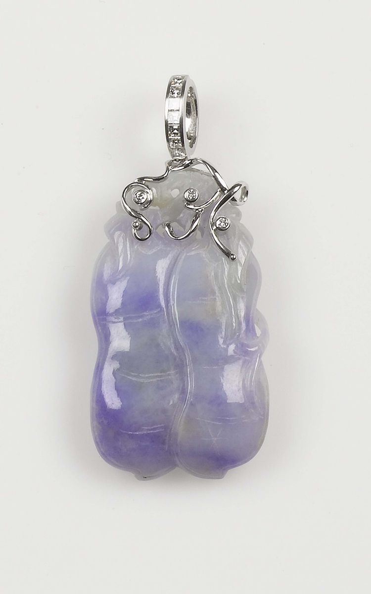 A jade and diamond pendent, by Enrico Cirio Italy  - Auction Fine Jewels - I - Cambi Casa d'Aste