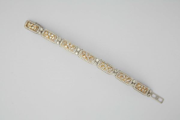 A diamond and gold bracelet, by Enrico Cirio Italy