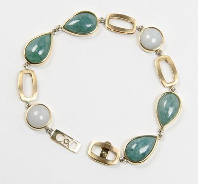 Enrico Cirio. Bracciale con Avventurina e Giada