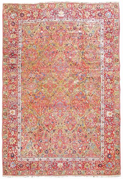 Tappeto Persiano Sarouk Fine XIX Secolo