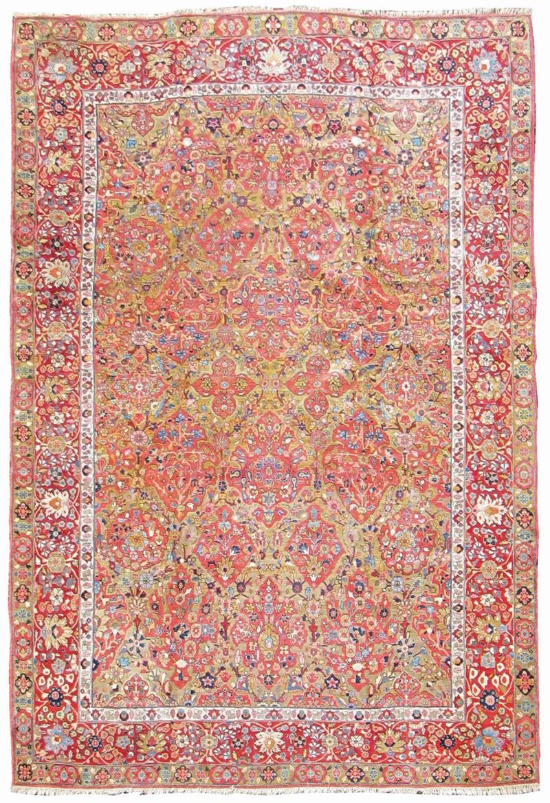 Tappeto persiano Sarouk fine XIX secolo  - Auction Fine Carpets - Cambi Casa d'Aste