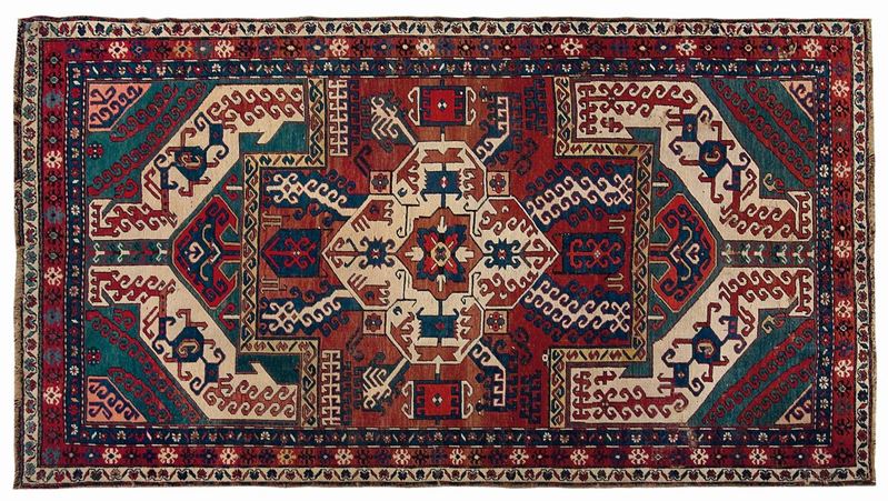 Tappeto caucasico Kasim Ushag  fine XIX inizio XX secolo  - Auction Fine Carpets - Cambi Casa d'Aste