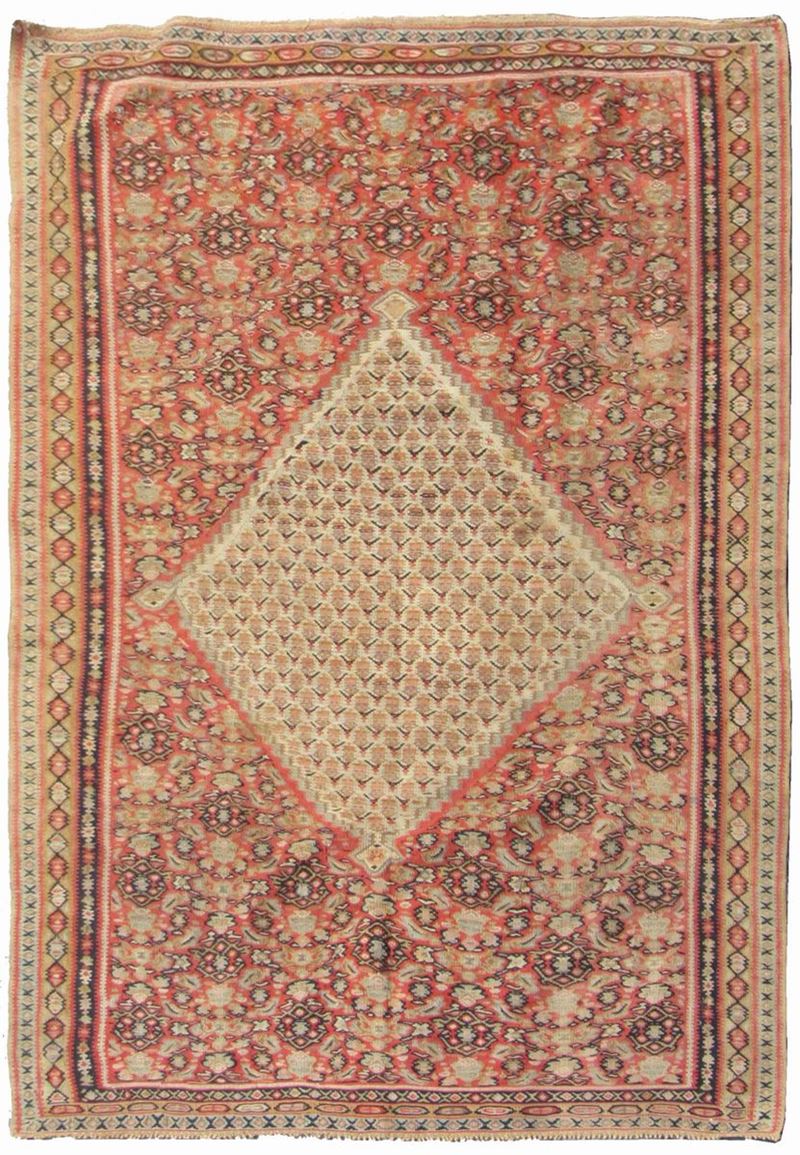 Kilim persiano Senneh inizio XX secolo  - Auction Fine Carpets - Cambi Casa d'Aste
