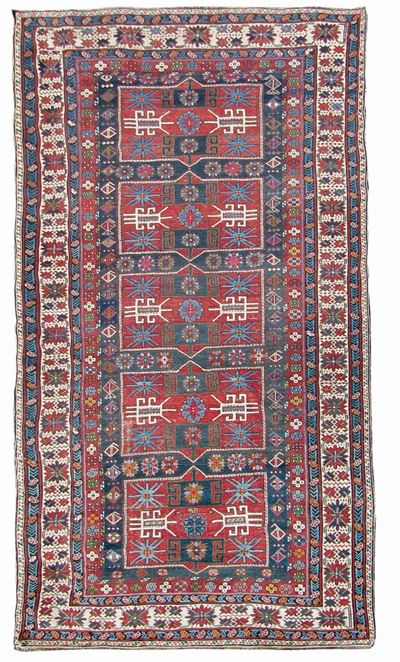 Tappeto Caucasico Shirvan Fine XIX Inizio XX Secolo