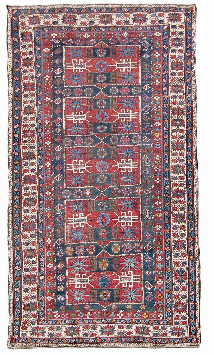 Tappeto caucasico Shirvan fine XIX inizio XX secolo  - Auction Fine Carpets - Cambi Casa d'Aste