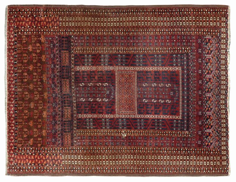 Ensi turkmrno  Saryk inizi XX secolo  - Auction Fine Carpets - Cambi Casa d'Aste