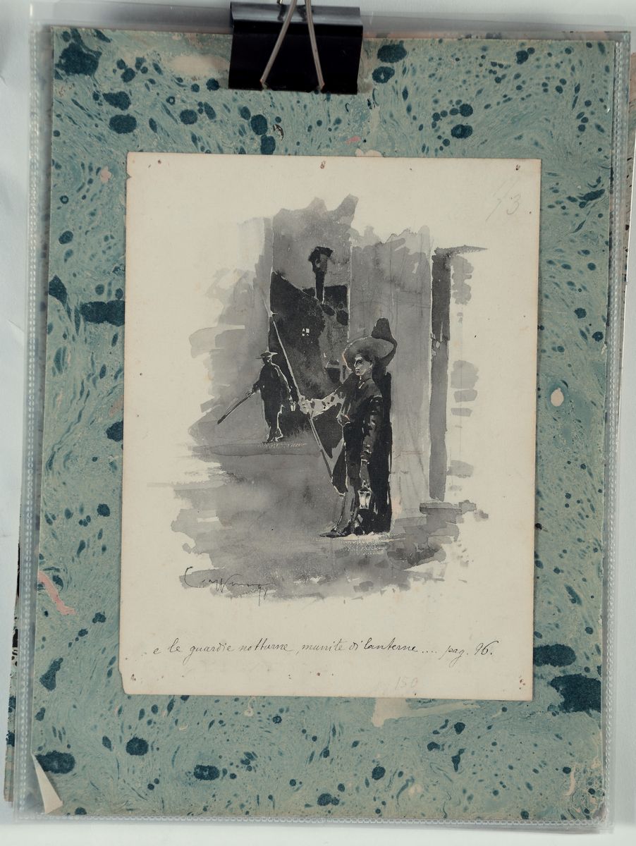 Aurelio Craffonara (1875-1945)sei Bozzetti per Illustrazioni