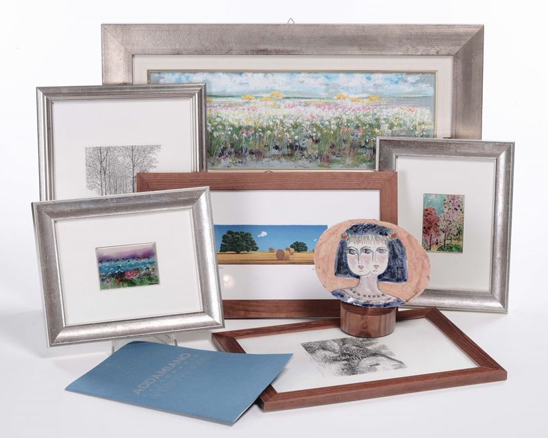 Lotto di litografie e scultura  - Asta Antiquariato, Affidamenti da raffinate dimore private - Cambi Casa d'Aste