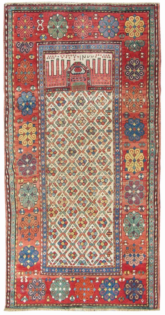 Tappeto caucasico Shirvan  inizi XX secolo  - Auction Fine Carpets - Cambi Casa d'Aste
