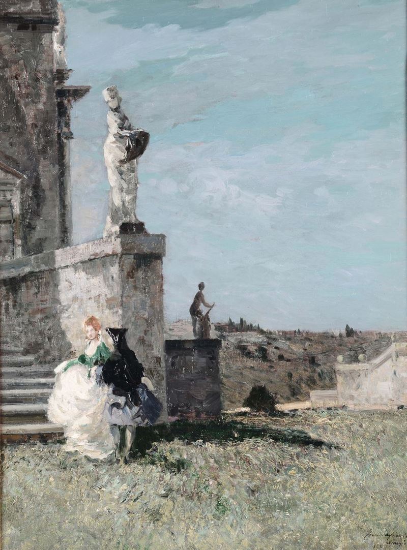 Emma Ciardi (1879-1933) Scena di genere, 1908  - Auction 19th and 20th Century Paintings - Cambi Casa d'Aste