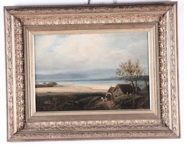 Anonimo della fine del XIX secolo Veduta costiera