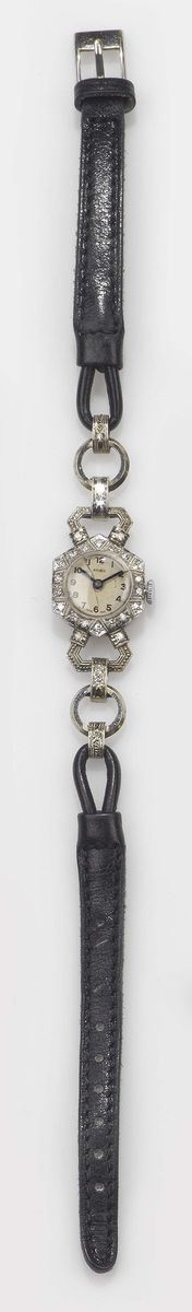 Orologio donna con cassa in platino  - Asta Antiquariato e Dipinti Antichi - I - Cambi Casa d'Aste