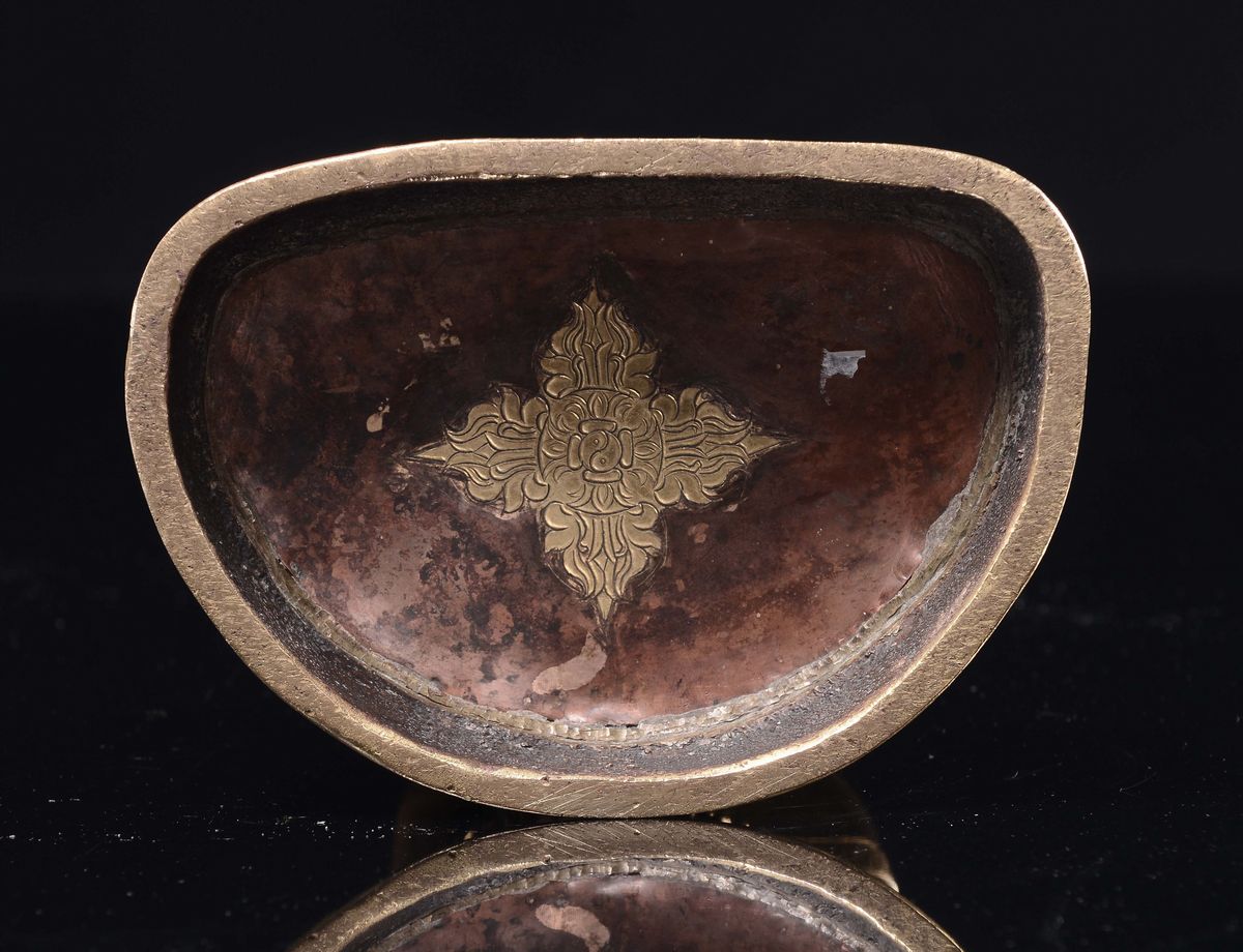 Zanabazar, Figura di Buddha in bronzo dorato con inserti in argento, Mongolia, XVIII secolo