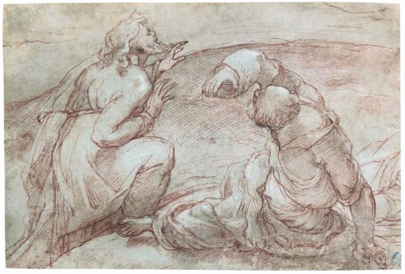 Scuola Lombarda del XVI secolo Studio di figure di Apostoli  - Auction Old Masters Paintings - Cambi Casa d'Aste