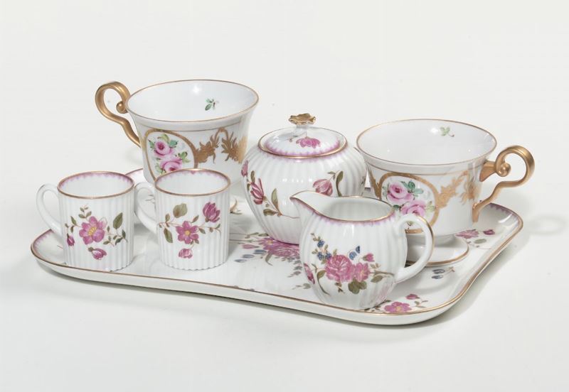 Servizio da tè in porcellana  - Auction Asta a Tempo Antiquariato - Cambi Casa d'Aste