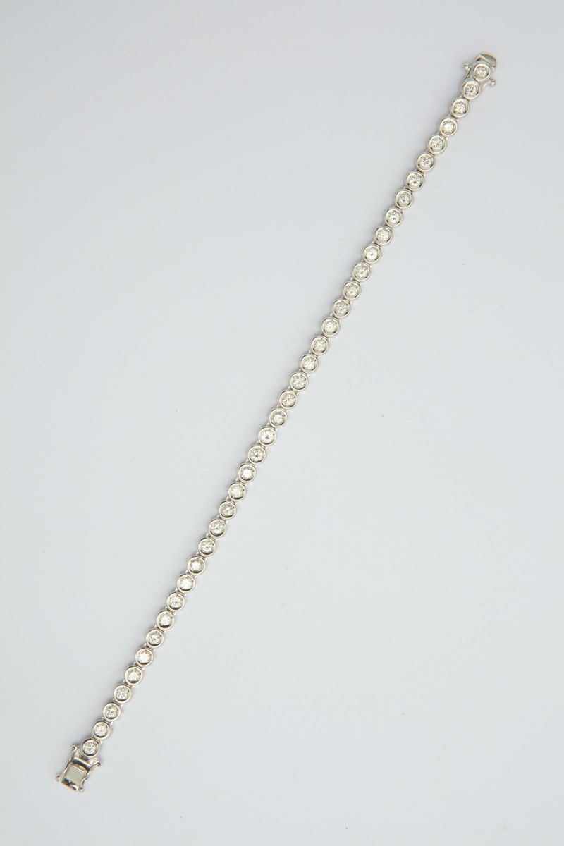 A diamond line bracelet  - Auction Fine Jewels - I - Cambi Casa d'Aste