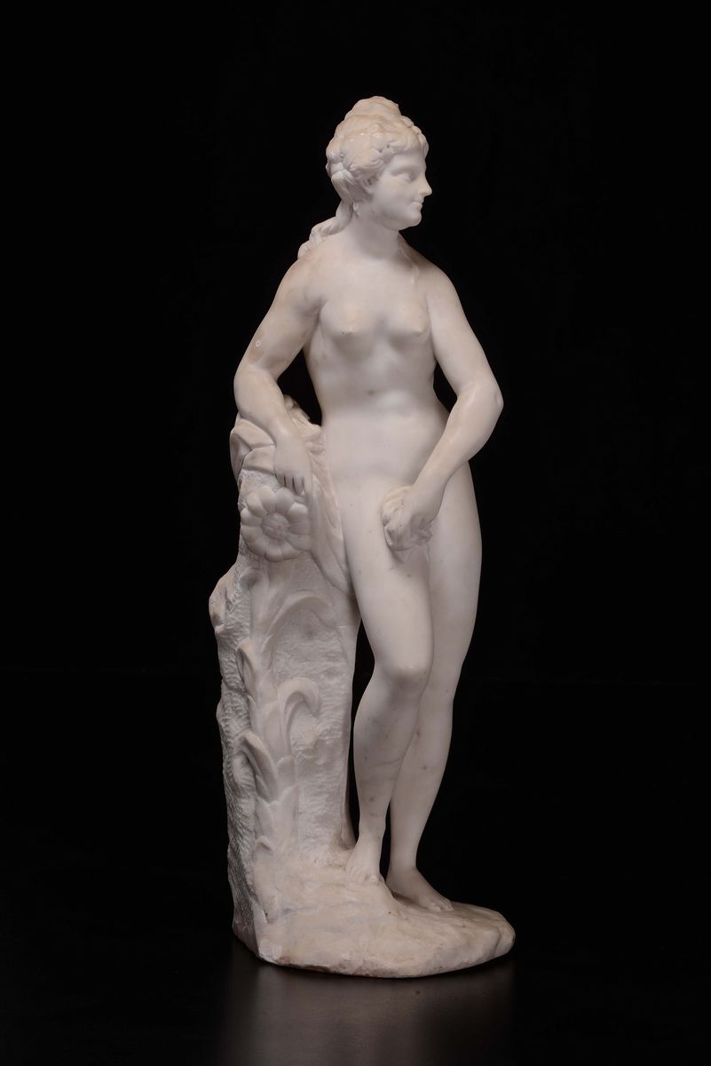Scultura in Marmo Bianco Raffigurante Venere, Arte Veneta del XVII Secolo