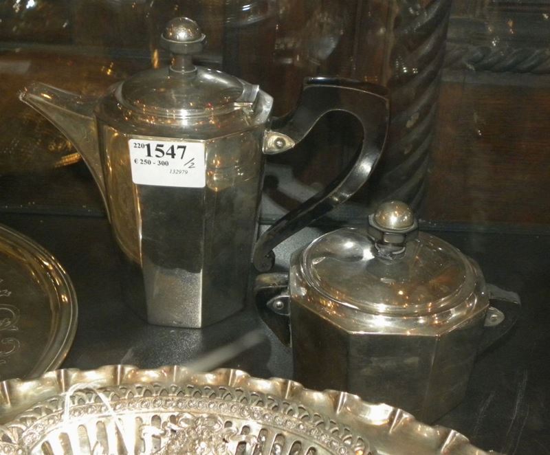 Caffettiera e zuccheriera in argento liberty  - Asta Antiquariato e Dipinti Antichi - I - Cambi Casa d'Aste