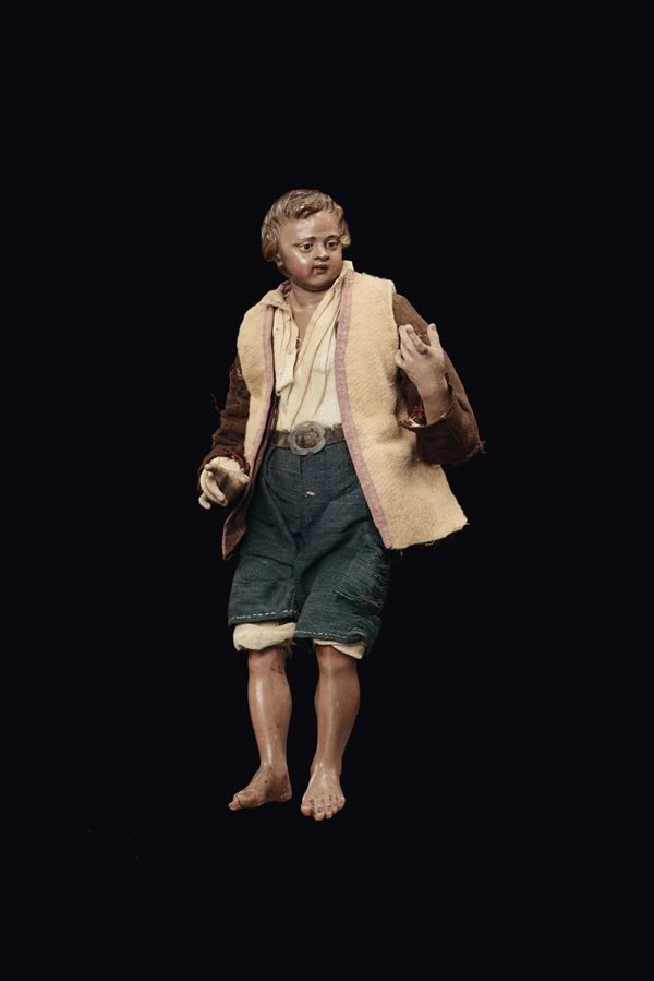 Ragazzo rustico scalzo, Napoli fine XVIII, inizio XIX secolo