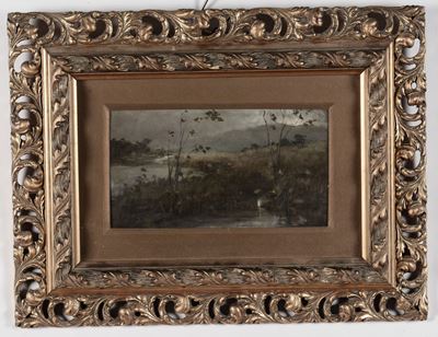 Vito Stifano (1908-1976)paesaggio Lacustre