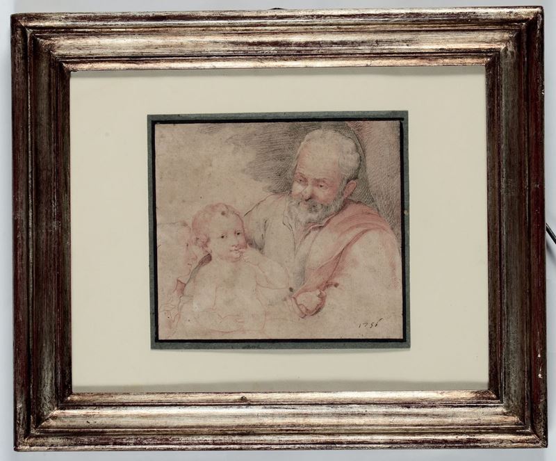Scuola del XVIII secolo Sacra Famiglia  - Asta Antiquariato e Dipinti Antichi - I - Cambi Casa d'Aste