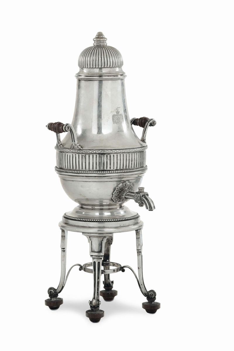 Samovar in argento, Inghilterra XIX secolo  - Auction Italian and European Silver Collection  - II - Cambi Casa d'Aste